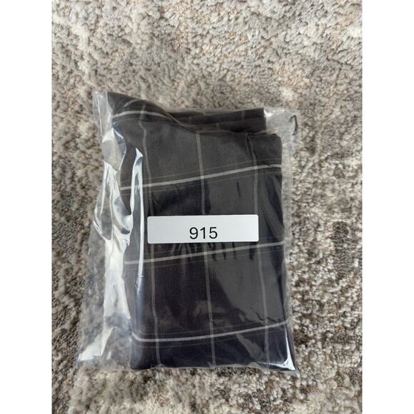 Free People Women Size 8 Checker Ankle Pants Gray Button Zip Cotton Blend Casual - Picture 12 of 12